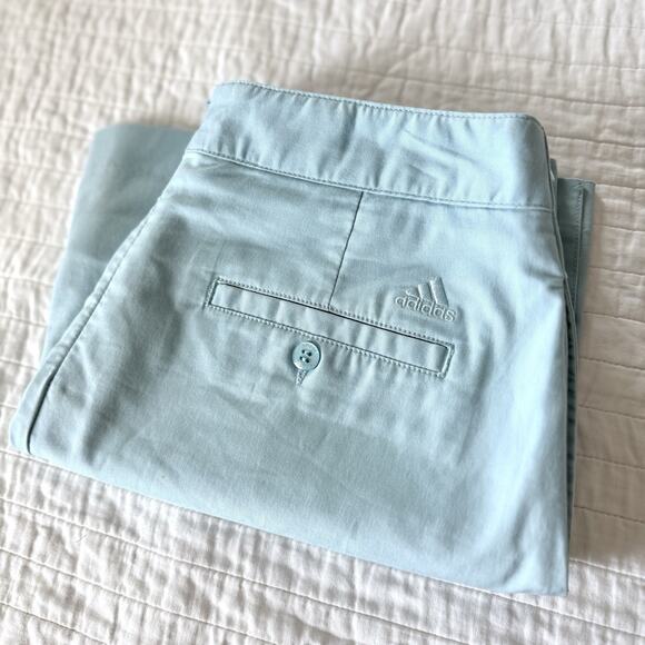 ADIDAS Women's GOLF Performance Skirt SKORT light‎ Blue Sz 2 Pockets Stretch - Picture 6 of 6